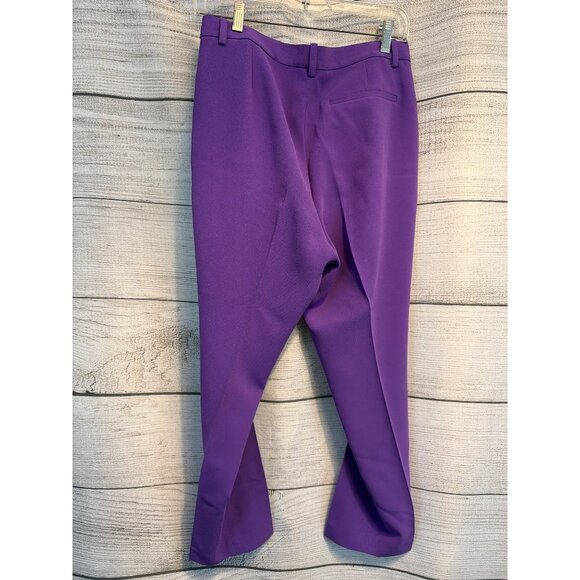 Theory Bright Peony Cropped Trousers Size 6 - Picture 4 of 4